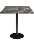 Mesa Cuadrada de 70 x 70 cm con Superficie Efecto Marmol Royal para