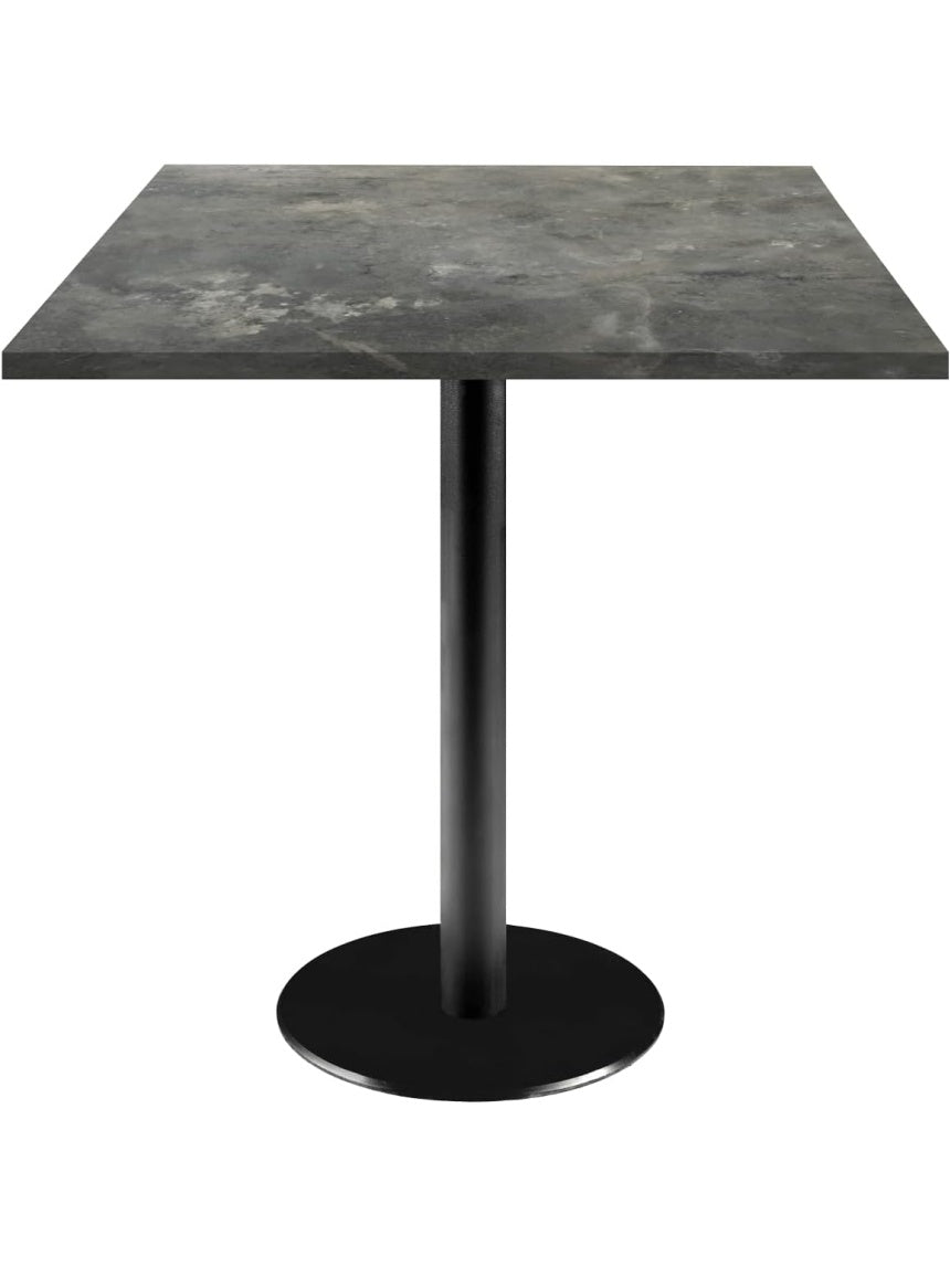 Mesa Industrial de 70 x 70 cm con Acabado Imitacion Piedra y Efecto