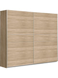 Armario de Puertas Correderas de 200 x 210 cm con Gran Capacidad Acabado Roble Cambrian