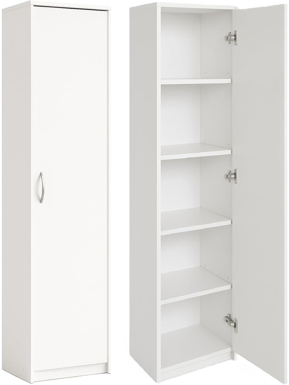 Columna organizadora de una puerta con cinco compartimentos para oficina o uso domestico,