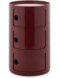 Mueble Contenedor Modular de 3 Compartimentos, Organizador Redondo Multifuncional de 42 cm, Color