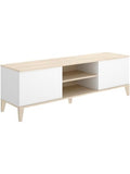 Mesa baja para television de 150 cm con diseno contemporaneo y amplio espacio de